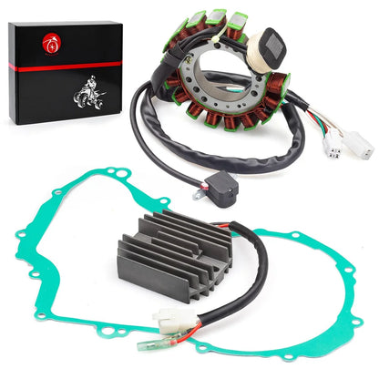 Stator and Regulator Rectifier with Gasket for Yamaha Wolverine 350 2000-2001 Big Bear 350 1997-1999