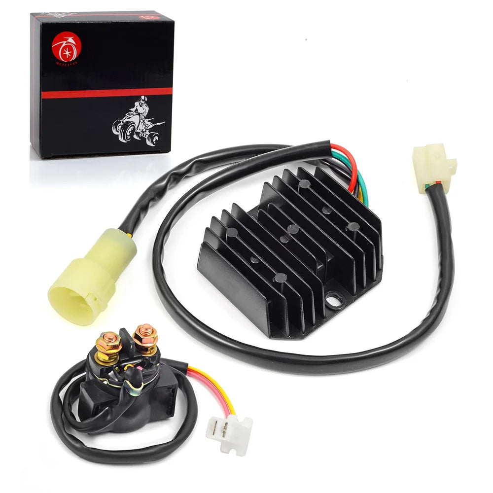 Voltage Regulator Rectifier & Starter Relay Solenoid for Honda TRX300 Fourtrax 1988-1992 - 31600-HC4-010