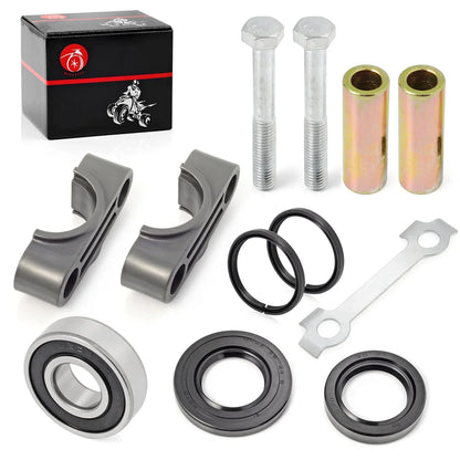 Steering Stem Bushing Collar Bolt Bearing Oil Seal Kit for Yamaha Banshee Blaster Grizzly Raptor Warrior YFM125 YFM250 YFM700 YFZ450