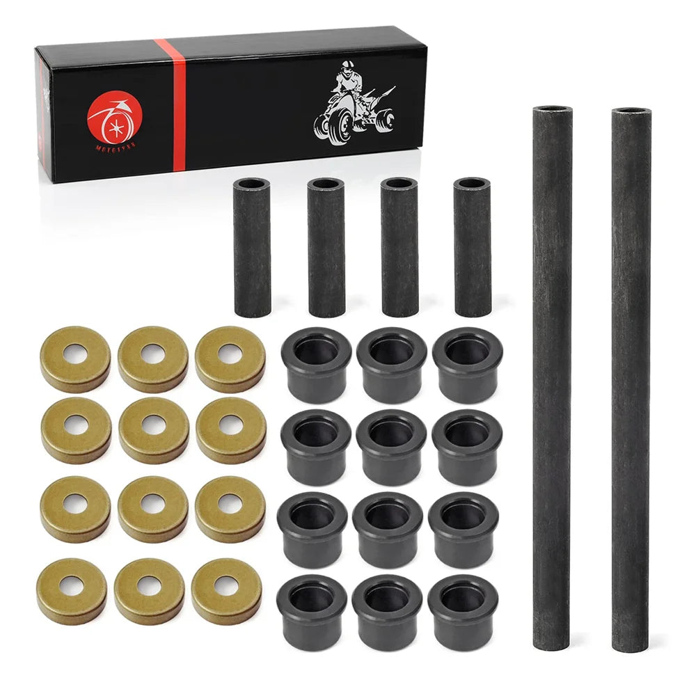 Front Arm Bushing & Dust Cover Seal Caps Rebuild Kit for Yamaha Banshee YFZ350 Raptor 125 250 700 R