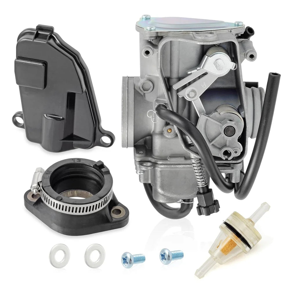 Carburetor & Intake Manifold Boot For Honda TRX350 FourTrax 350 1986 1987