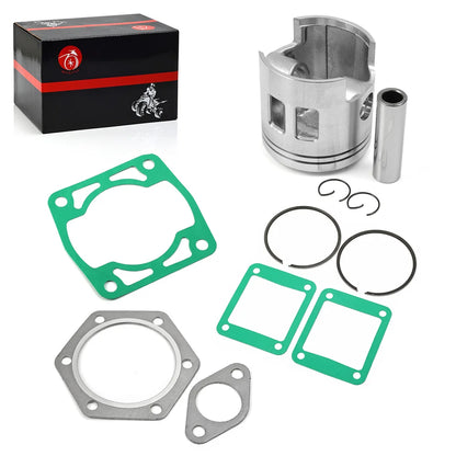 EZGO 2 Cycle Gas Golf Cart 1989-1993 0.5mm Oversize Top End Piston Ring Gasket Rebuild Kit 24514G2 26519G02