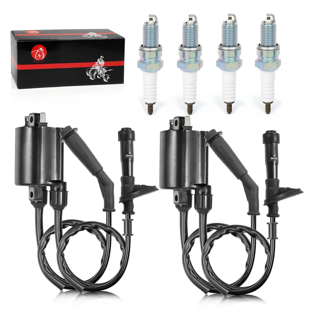 Ignition Coil Pack with Spark Plug and Cap for 1988-2007 Honda Shadow VLX 600 VT600