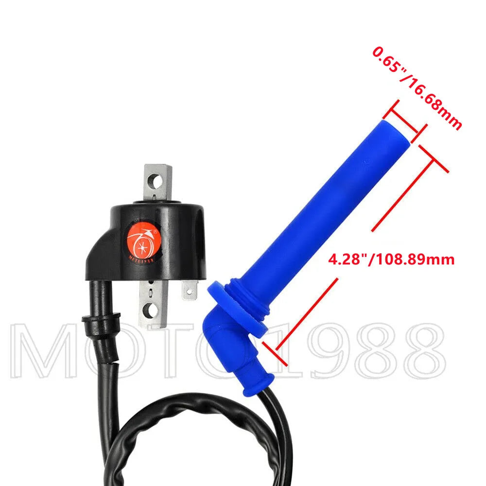 Ignition Coil Spark Plug Cap for Polaris Predator 500 2003-2007 Outlaw 500 2006-2007 OEM 3088053 3088054