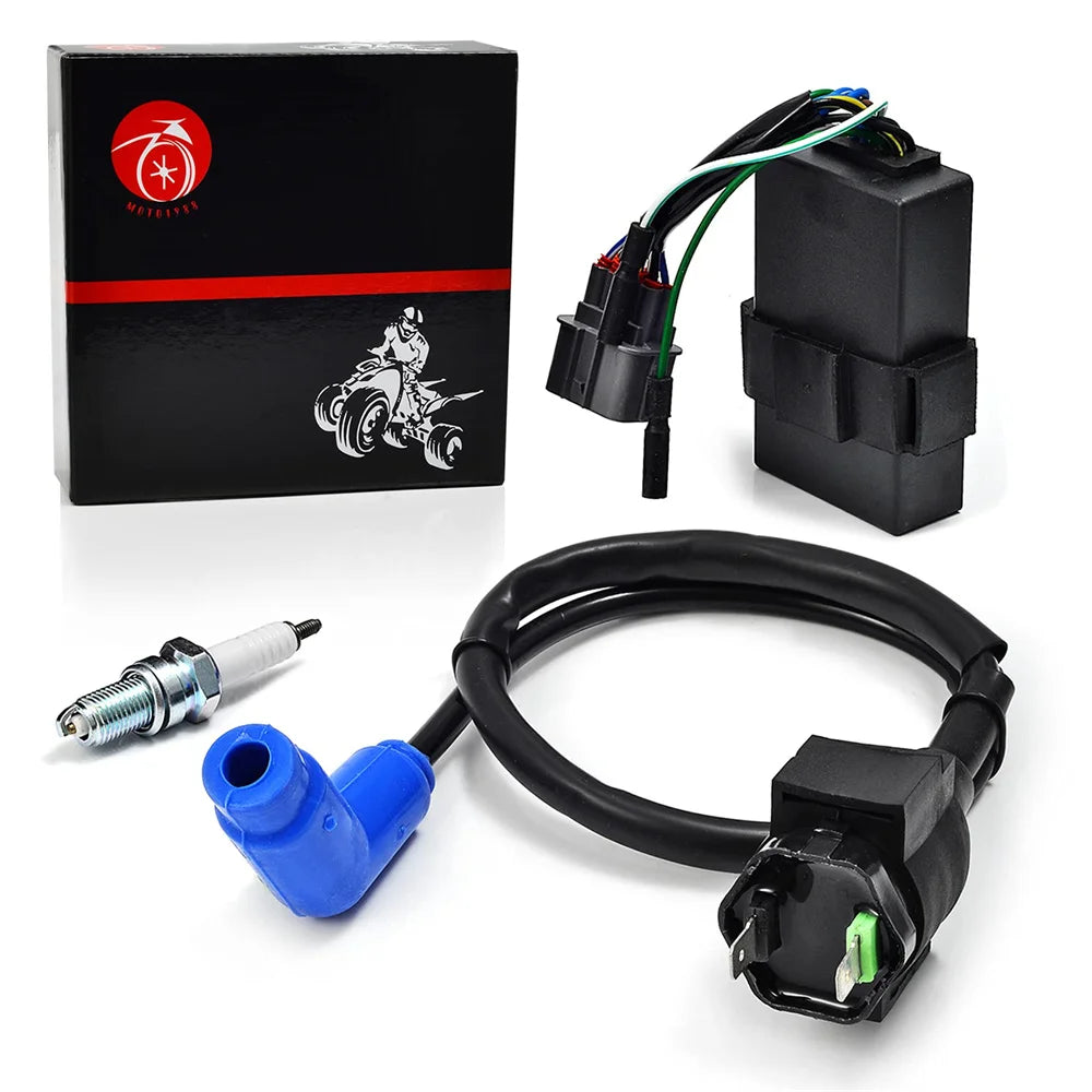 Ignition Coil CDI Box Spark Plug for Honda TRX350 Rancher 2000-2005 30410-HN5-671