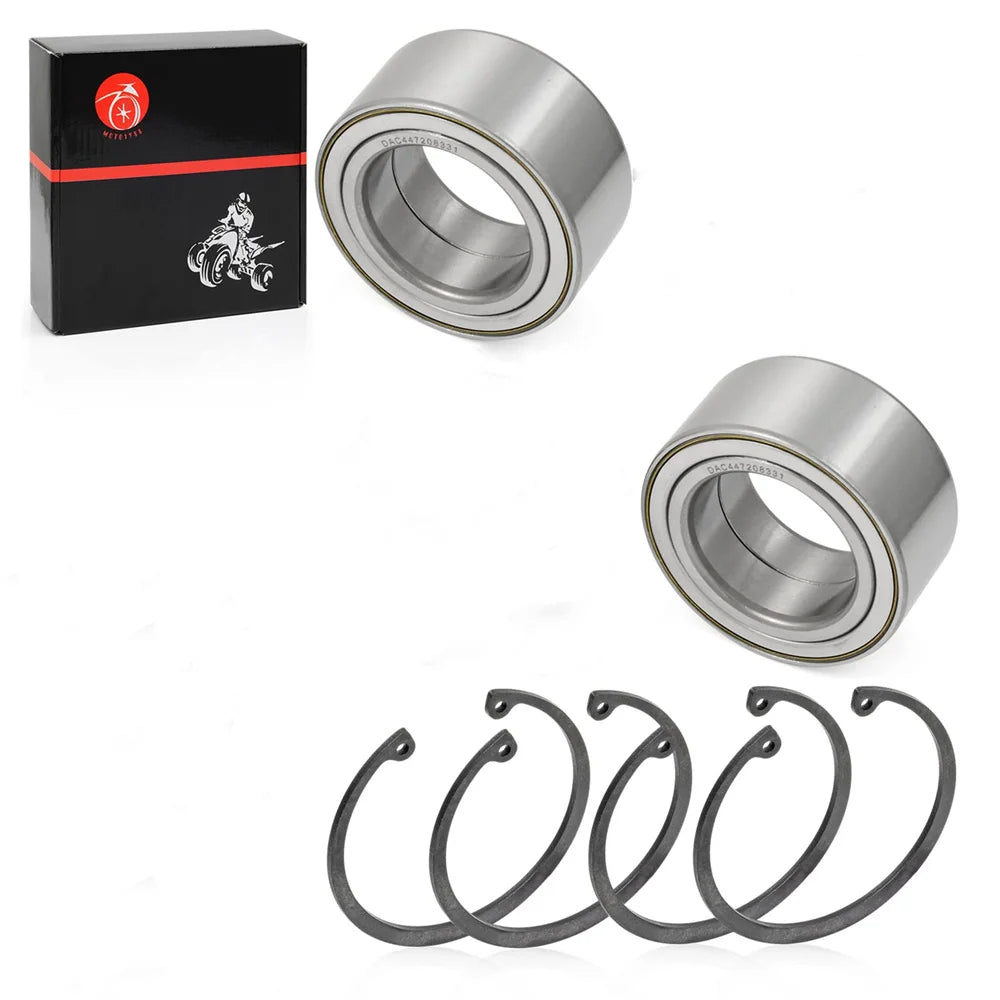 Front Wheel Bearings 44x72x33mm & Ring Clip For Polaris RZR 800 4 S 2010-2014 3514699 3515090 7710780 7710440