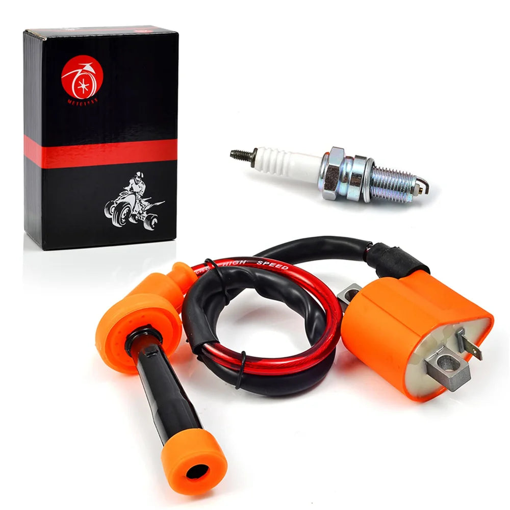 Ignition Coil and Spark Plug for Suzuki LTZ400 2003-2009, 2012-2013 - Part 33410-09F00