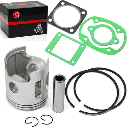 Oversize 0.5mm Piston Gasket Kit & Piston Ring for Yamaha G1 2-Cycle Gas Golf Cart 1978-1989