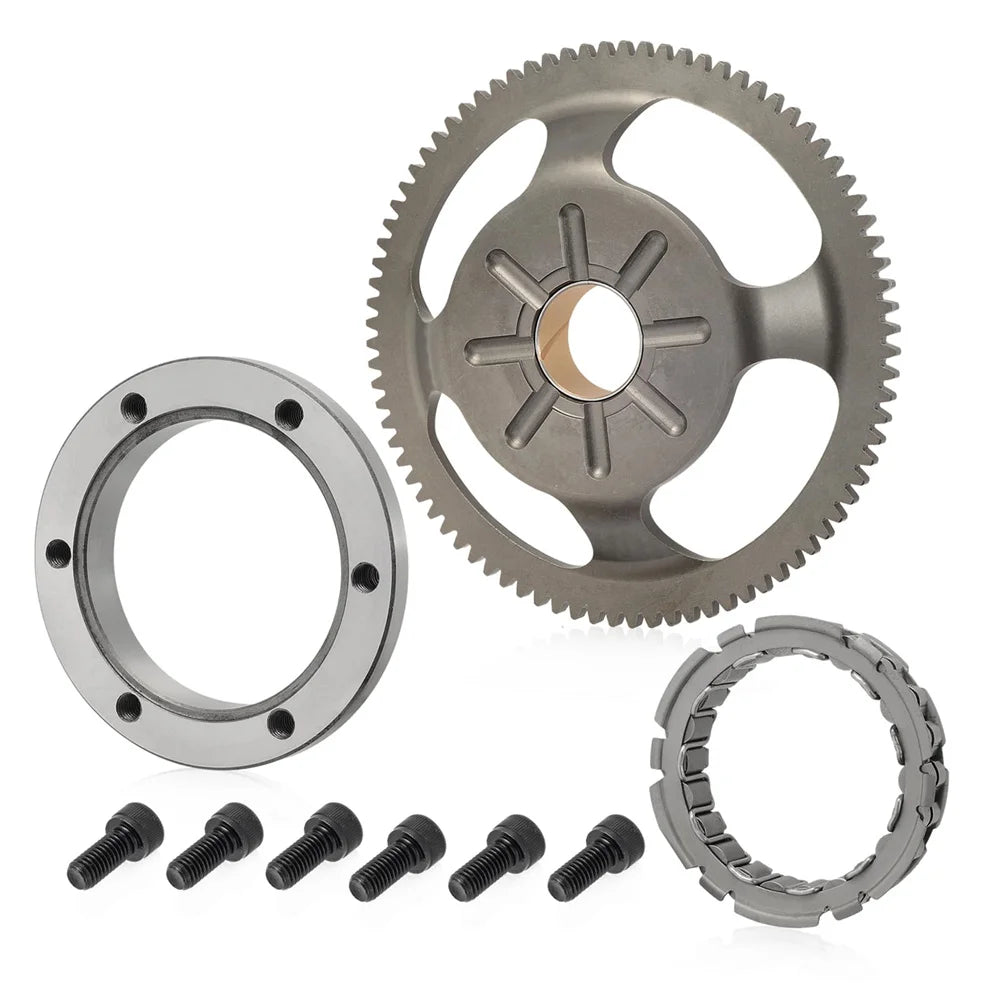 Starter Clutch Kit Idler Gear One Way Bearing for Kawasaki KLR650 1987-2023