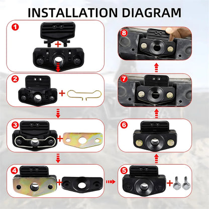Seat Lock Assembly for Polaris Sportsman Touring 500 550 800 850 RZR 570 800 900 2008-2022 OEM 5437119 5437121