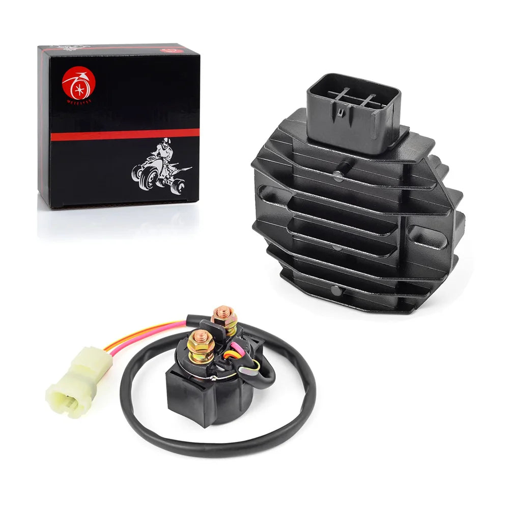 Voltage Regulator Rectifier and Starter Relay Solenoid for Honda Recon 250 TRX250 TE TM 2005-2021