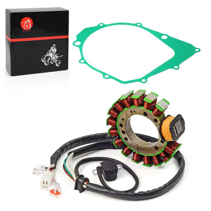 Stator With Gasket for Yamaha Warrior 350 YFM350 1996-2001 Big Bear 350 1995-1997 Kodiak 400 1993-1998 3HN-85510-10-00
