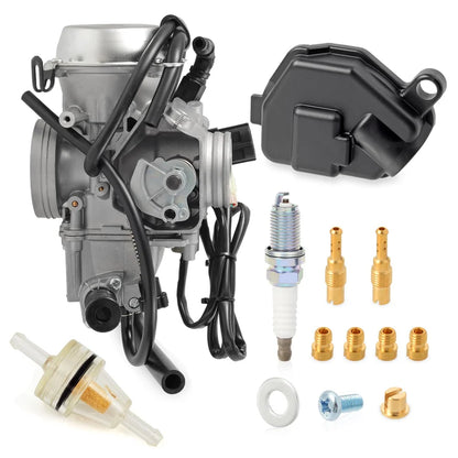 Carburetor and Spark Plug for Honda Foreman Rubicon 500 TRX500FA TRX500FGA TRX500FPA 2001-2012