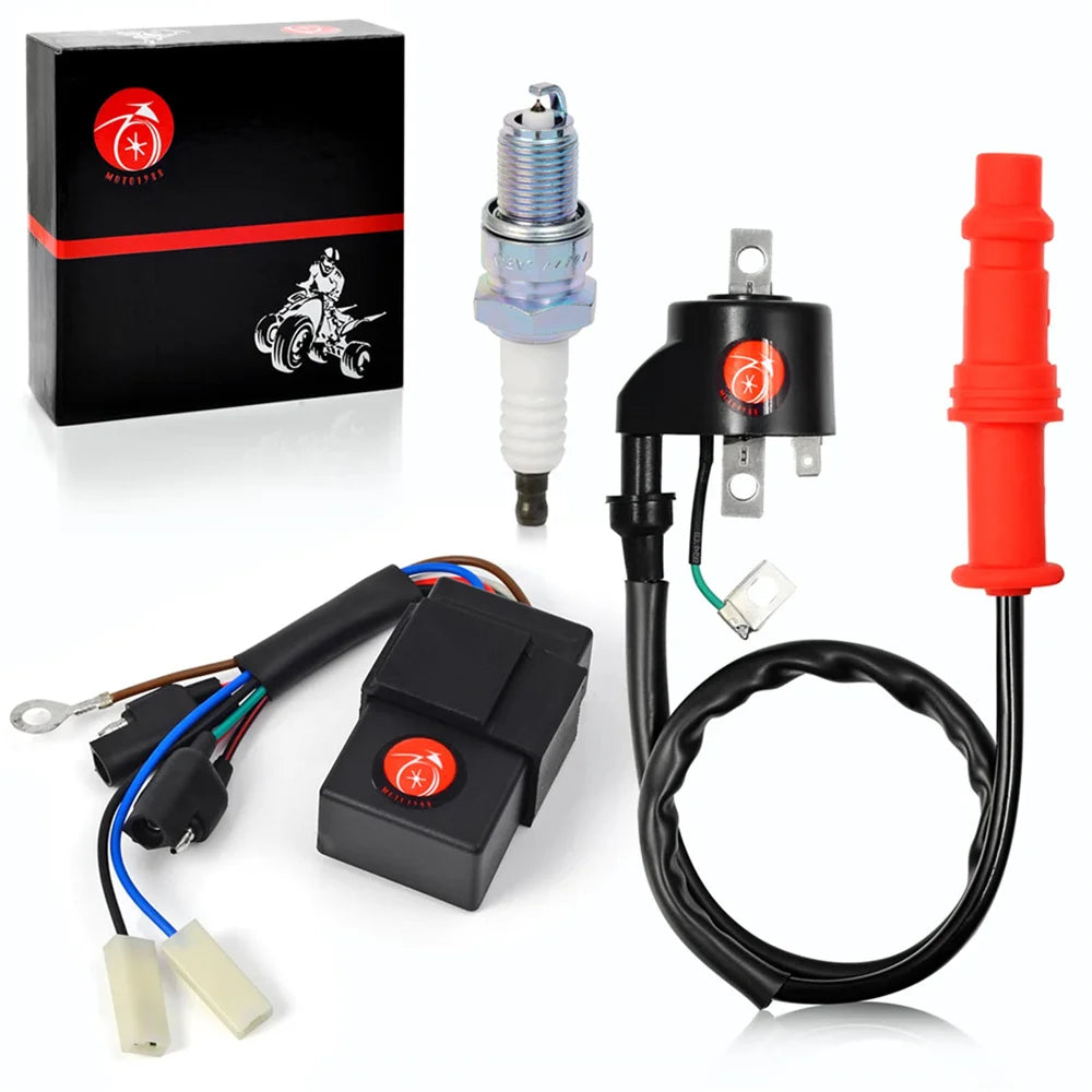 Ignition Coil & CDI Box 8 Pin Spark Plug for Polaris Sportsman 500 1996-2001 3085564 3085228