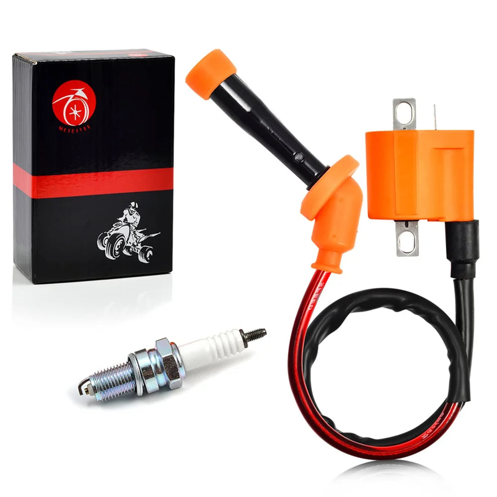 Ignition Coil and Spark Plug for Suzuki LTZ400 2003-2009, 2012-2013 - Part 33410-09F00