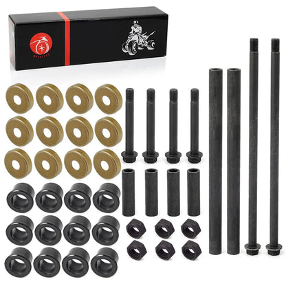 Front Arm Bushing Dust Cover Seal Caps Bolts Nuts Shaft Collars Rebuild Kit Yamaha Banshee 350 YFZ350 91-06