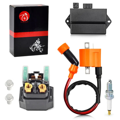 Starter Relay Ignition Coil CDI Spark Plug for Yamaha Raptor 350 2004-2013 1D0-81940-02-00