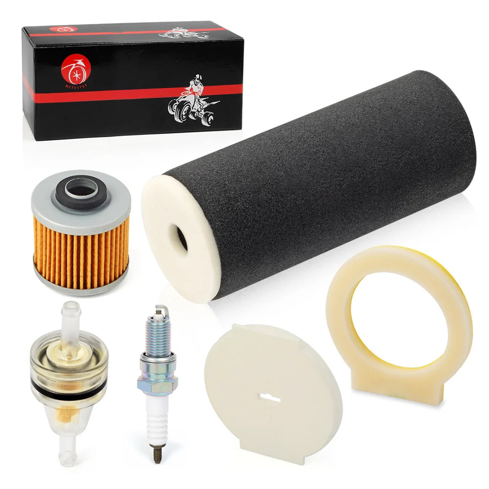Air Filter Foam End Cap Oil Filter Spark Plug for Yamaha Grizzly 600 1998-2001 1UY-14451-00-00