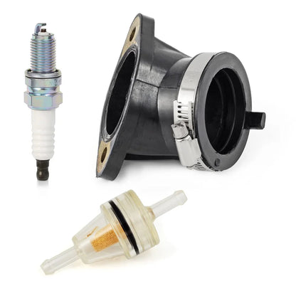 Carb Intake Manifold Boot Spark Plug for Polaris Sportsman 500 HO 2001-2013 Scrambler 500 4x4 1997-2009 3085809
