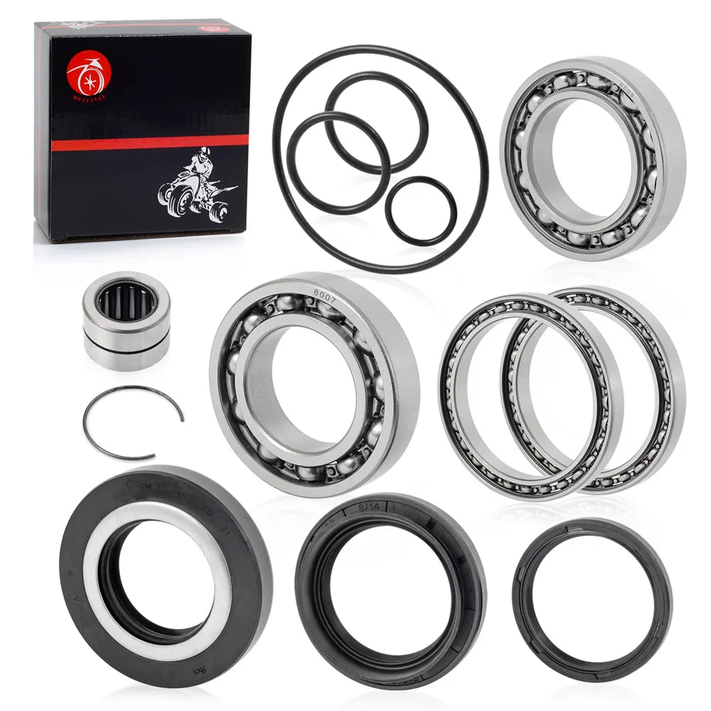 Rear Differential Bearing & Seal Kit for Honda Rancher 420 TRX420 2007-2013 2WD 4WD