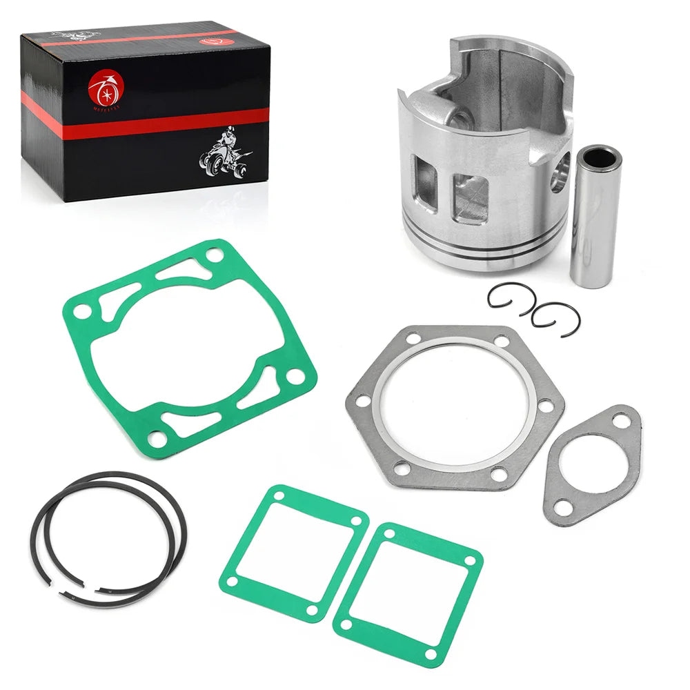 EZGO 2 Cycle Gas Golf Cart 1989-1993 0.5mm Oversize Top End Piston Ring Gasket Rebuild Kit 24514G2 26519G02