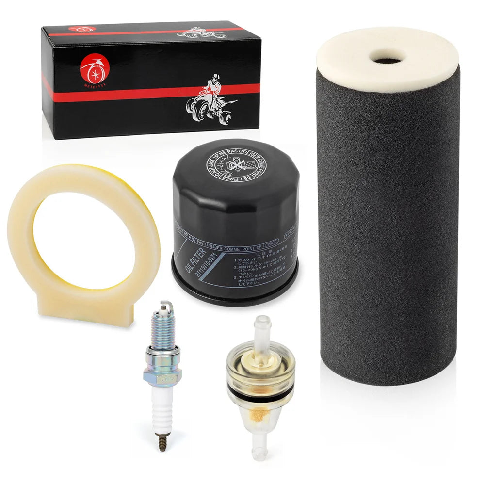 Air Filter Foam Oil Filter Spark Plug Kit for Yamaha Grizzly 660 2002-2008 1UY-14451-00-00