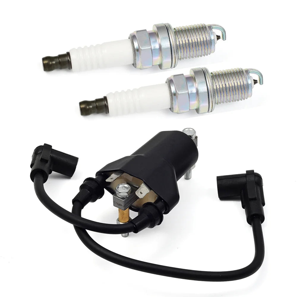 Ignition Coil Pack, Spark Plug, and Cap for EZGO TXT 1991-2002 Robin 295cc 350cc 4-Cycle Gas Golf Cart
