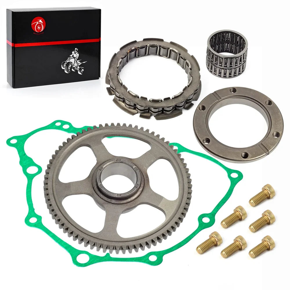 Starter Clutch One Way Bearing and Gear Idler Kit with Gasket for Honda TRX400EX 1999-2007