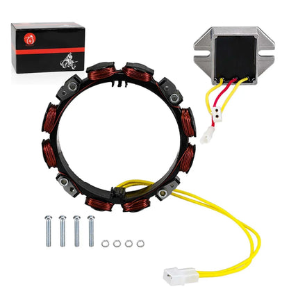 Alternator Stator Coil 2Pin w/Regulator For Briggs & Stratton Engines 10-16 Amp 592830