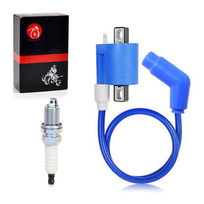 Ignition Coil Pack and Spark Plugs for Polaris ATP 330 Trail Boss 325 330 Trail Blazer Xpedition - 3087036 6807 6484