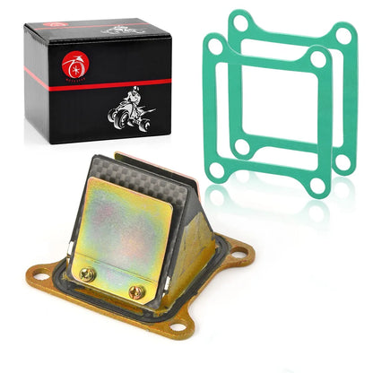 Carb Intake Manifold Boot Reed Valve and Gasket for Kawasaki KX80 KX100 1991-2000